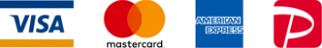VISA、Mastercard、American Express、PayPay